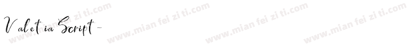 Valetia Script字体转换